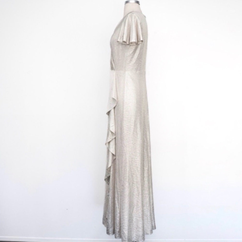 ❌SOLD ❌Ralph Lauren Gold Shimmer Maxi Dress | Size S - Picture 9 of 14